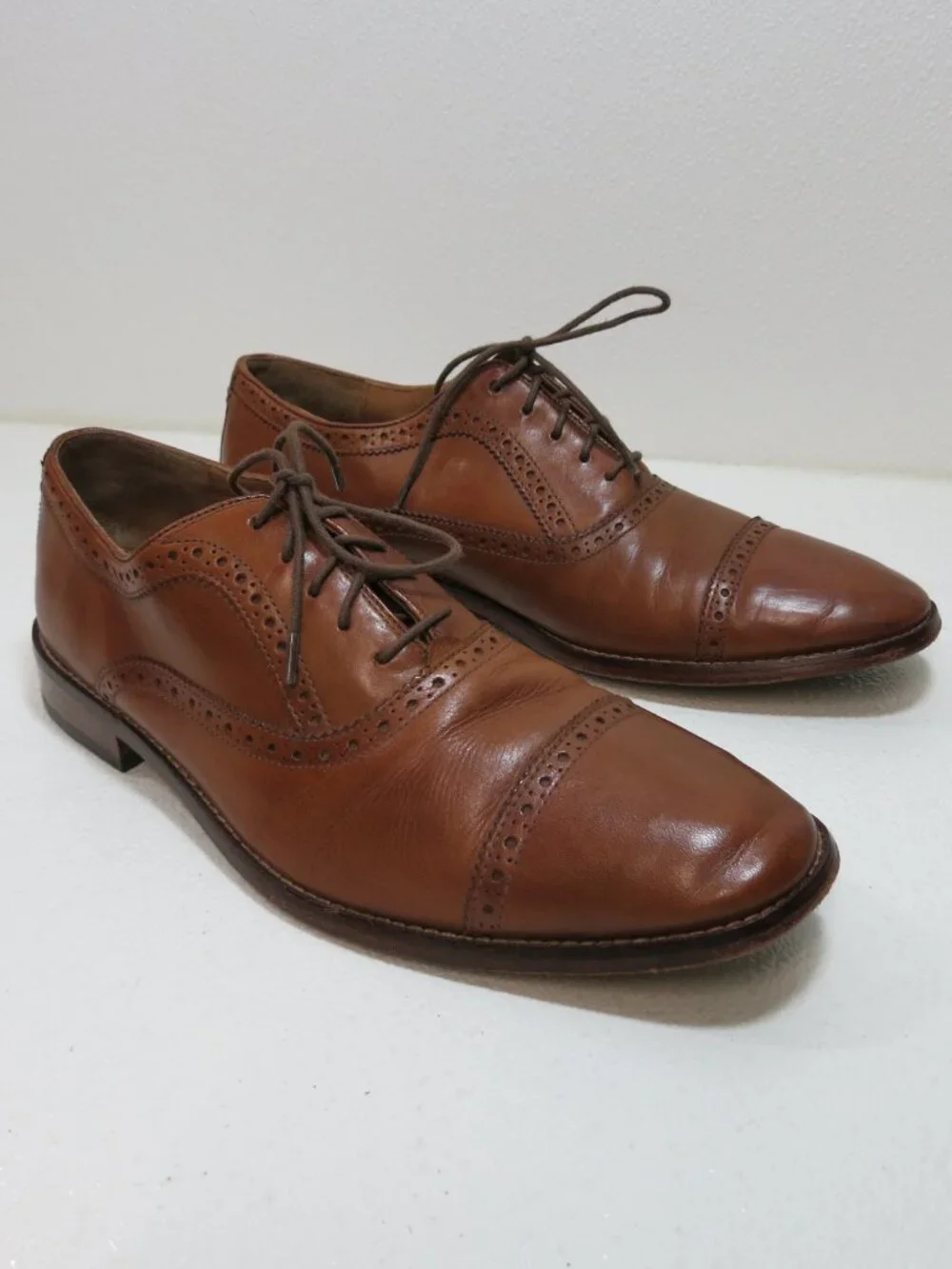 Cole Haan Oil Tanned Leather Cap Toe Dress Footwear Oxfords Men's Shoes 10.5 M